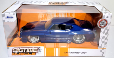 Jada 1971 Pontiac GTO Bigtime Muscle 1:24 Blue Diecast Car New | eBay