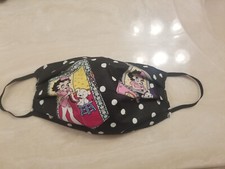 FACE MASK BETTY BOOP FABRIC Washable Print Fabric make USA