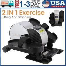 Electric Under Desk Elliptical Machine Cycle Trainer Indoor Pedal Exerciser