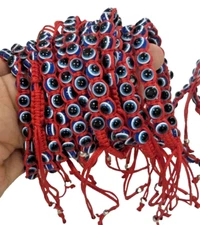 20 Hand Crafted Bracelets, Evil Eye / Good Luck Eye For Protection Very Trendy