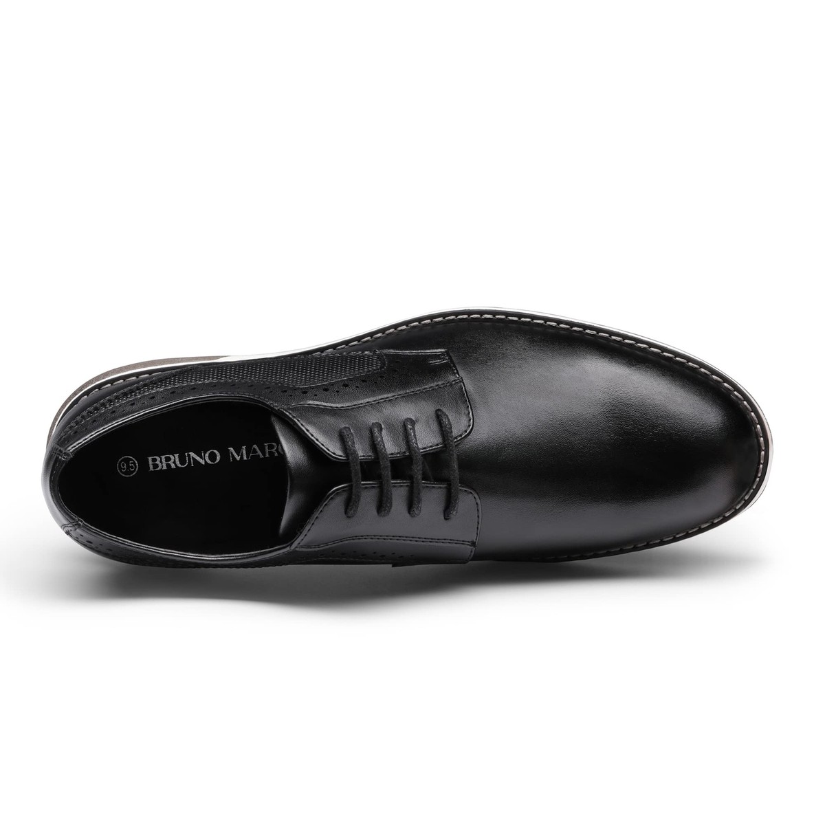 Casual Dress Oxford Shoes Men\'s Black-Waxy Business Formal Comfort Derby Sneaker UK01 Oxford Shoes Men | Dress Shoes for Men Suit, Dainite  main image 4
