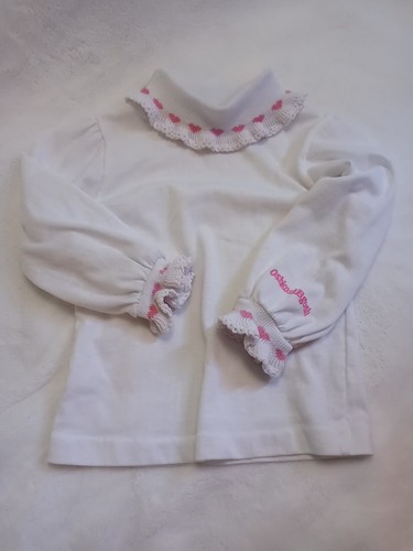 12 Months Vintage Girls OshKosh B'gosh Overalls Pink *Blue Daisies* - Picture 18 of 20