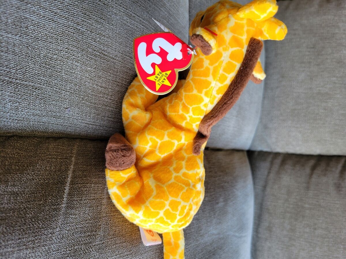Ty Beanie Baby Twigs the Giraffe, Style 4068, PVC Pellets Ty Beanie Baby Twigs the Giraffe, Style 4068, PVC Pellets