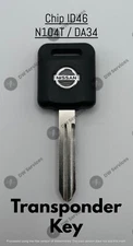 NEW! OEM Nissan Transponder Chip 46 Ignition Car Key Replacement NI04T NI04
