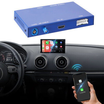 Wireless CarPlay Android Auto MirrorLink Retrofit for Audi A3 S3 2013-2018 MIB