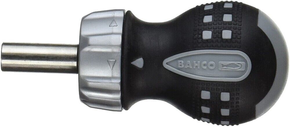 BAHCO 808050S Magnetic Ratcheting Screwdriver Stubby