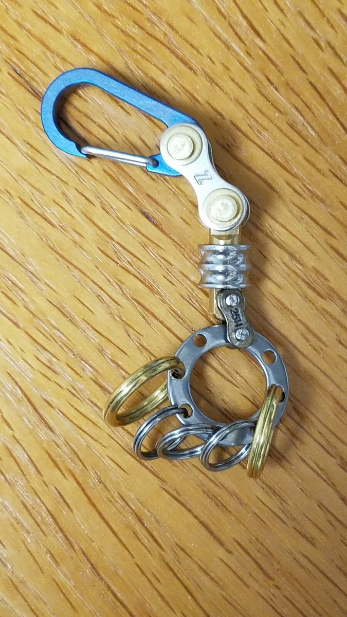 Titanium Carabiner, Snap Spring Hook Clip, EDC Keychain, Key Ring