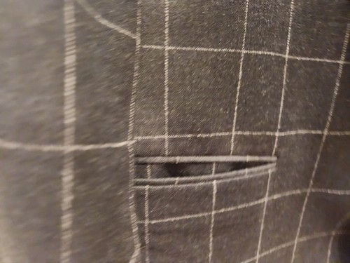Banana Republic Marzotto Mens 48R Gray Check Italian Fabric 2 Button Suit Coat - Picture 4 of 8