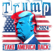 25PCS SET TRUMP 2024 STICKERS TAKE AMERICA BACK DONALD MAGA 2x3in