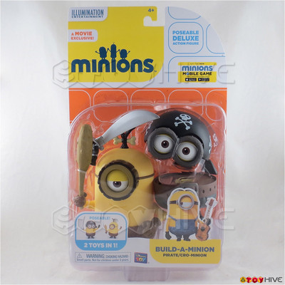 Minons Movie deluxeaction figure 2015 Pirate / Cro Minion Build a