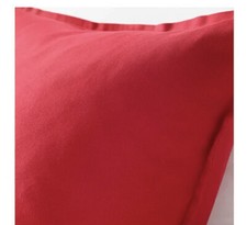IKEA GURLI CUSHION COVER SQUARE 20 X 20" fire engine RED 100 COTTON NEW FREESH