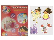 NEW DORA THE EXPLORER DECOR ACCENTS 16 WALLPAPER CUTOUTS  BOOTS CASTLE PRINCESS