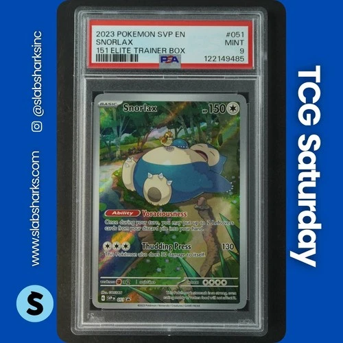 2023 POKEMON SV BLACK STAR PROMO 151 ETB #051 SNORLAX PSA 9