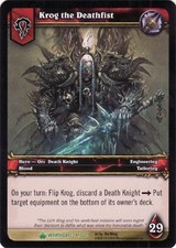 Moderate Play WoW TCG Krog the Deathfist Wrathgate World of Warcraft