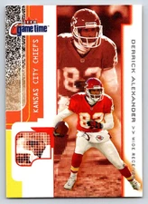 2001 Fleer Game Time 102 Derrick Alexander    Kansas City Chiefs Football Card