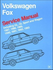 Volkswagen Fox Service Manual 1987-1993 Incl. Gl Gl Sport Wagon Volkswagen Fox Service Manual 1987-1993 Incl. Gl Gl Sport Wagon