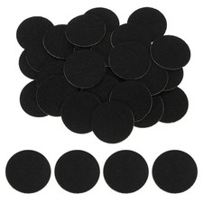 80Pcs Round Felt Circles, 30mm 1-1/8" Non-Woven Felt Fabric Sticker, Black