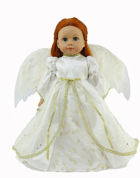 Princess & Fairy Playtime Collection, Angel Dress for 18" Do