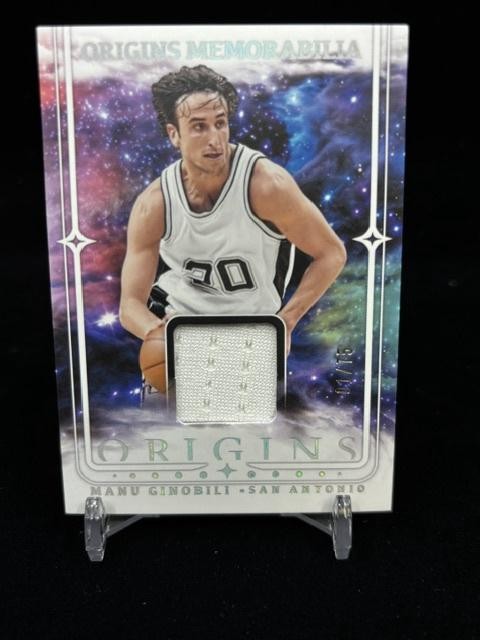 Manu Ginobili 2025-26 Panini Origins Memorabilia Patch /75 Game Worn