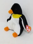 1995 Vintage Retired Ty Beanie Baby - WADDLE the Penguin - Plush Toy WITH TAG
