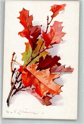 38171153 - Oak leaves F.Ph.G. Series 122 No. 3703 Small, C./C. Small