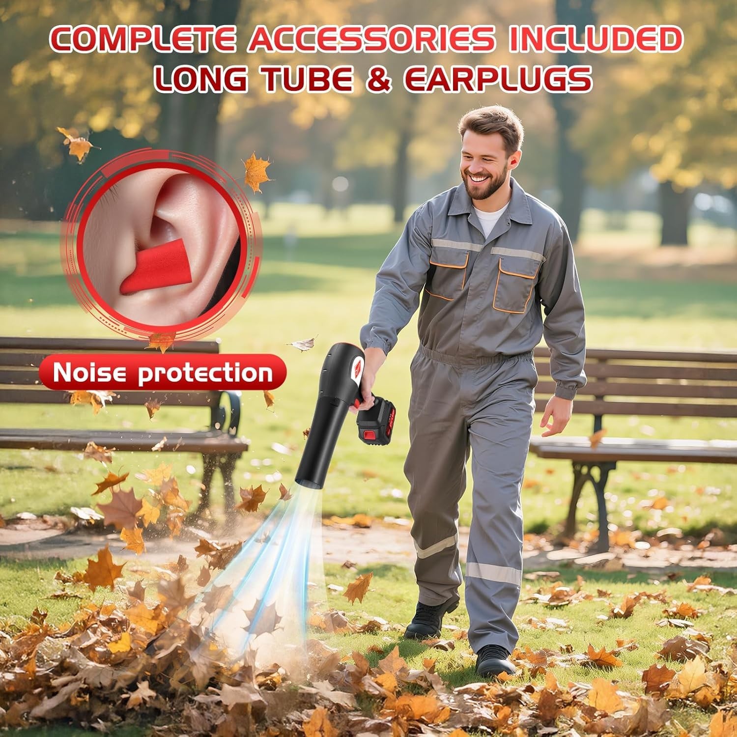 Leaf Cordless with Battery and Charger, 1000,000 RPM,One-Touch Lock Mode, Lig...