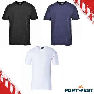 Portwest  Kurzarm Thermo-T-Shirt B120 Thermo Shirt Funktionswäsche Warm