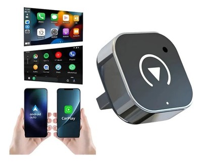2-in-1 Wireless CarPlay Android Auto Adapter Plug & Play USB for Android iPhone
