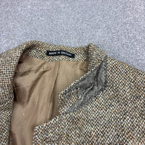 Harris Tweed Jacket Adult 40 Long Brown Country Hunting Outdoor Blazer Mens* - Picture 4 of 20