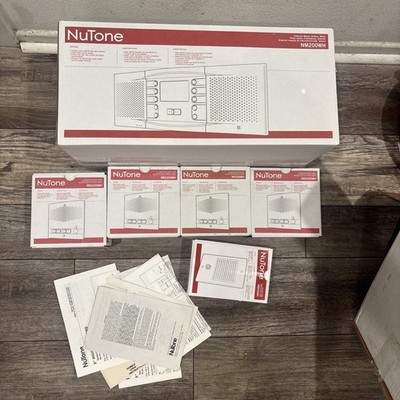 NuTone NM200K Music Intercom Kit NM200WH & 4 NRS200WH & NDB300WH