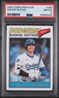 2026 Topps Heritage #290 Shohei Ohtani PSA 8