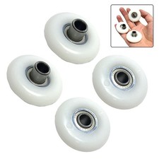 4 Replacement Seat Rollers with Bearings for Rowing Machine and Gym Equipment