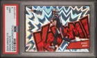 2024 Absolute Football Drake Maye #8 Rookie RC Kaboom Horizontal PSA 9