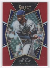 #151 2022 Select RED Premier Level Devin Williams 1/199 Milwaukee Brewers