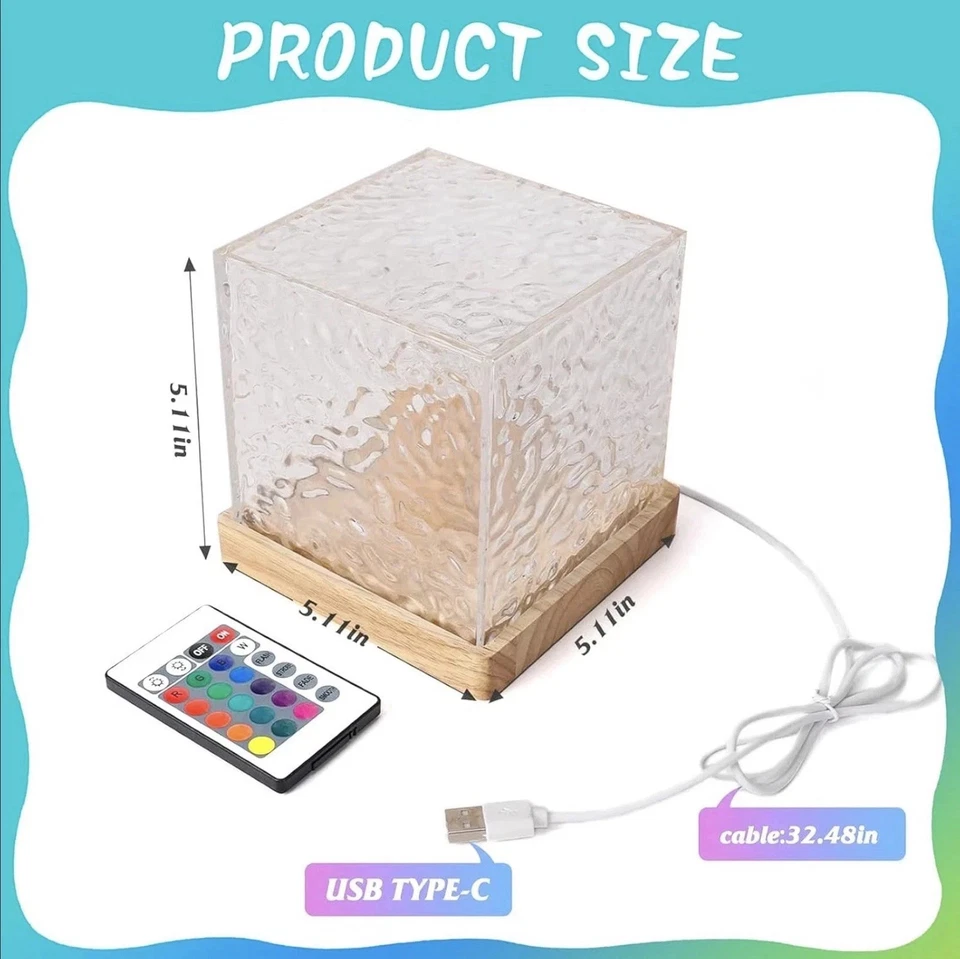 Lampada Proiettore Oceano,Lampada Aurora Boreale Con Telecomando, Luce Notturna - Immagine 2 di 4