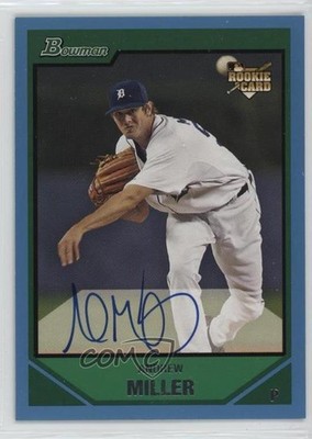 2007 Bowman Blue 94/500 Andrew Miller #221 Auto 0uj7
