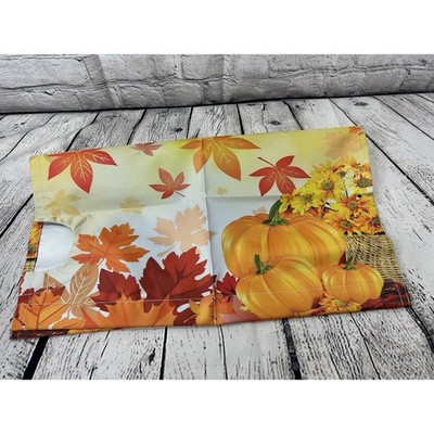 Autumn Pumpkin Fall Maple Leaf Halloween Mailbox Covers Magnetic 21x18 Standard