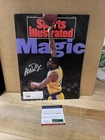 Magic Johnson LA Lakers, Signed November 1991 Sports Illustrated PSA/DNA Box 306