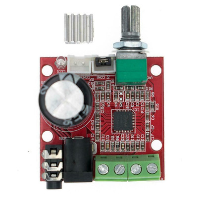 PAM8610 Mini 10W Stereo Audio Power Amplifier Board Module Class D 12V Volume