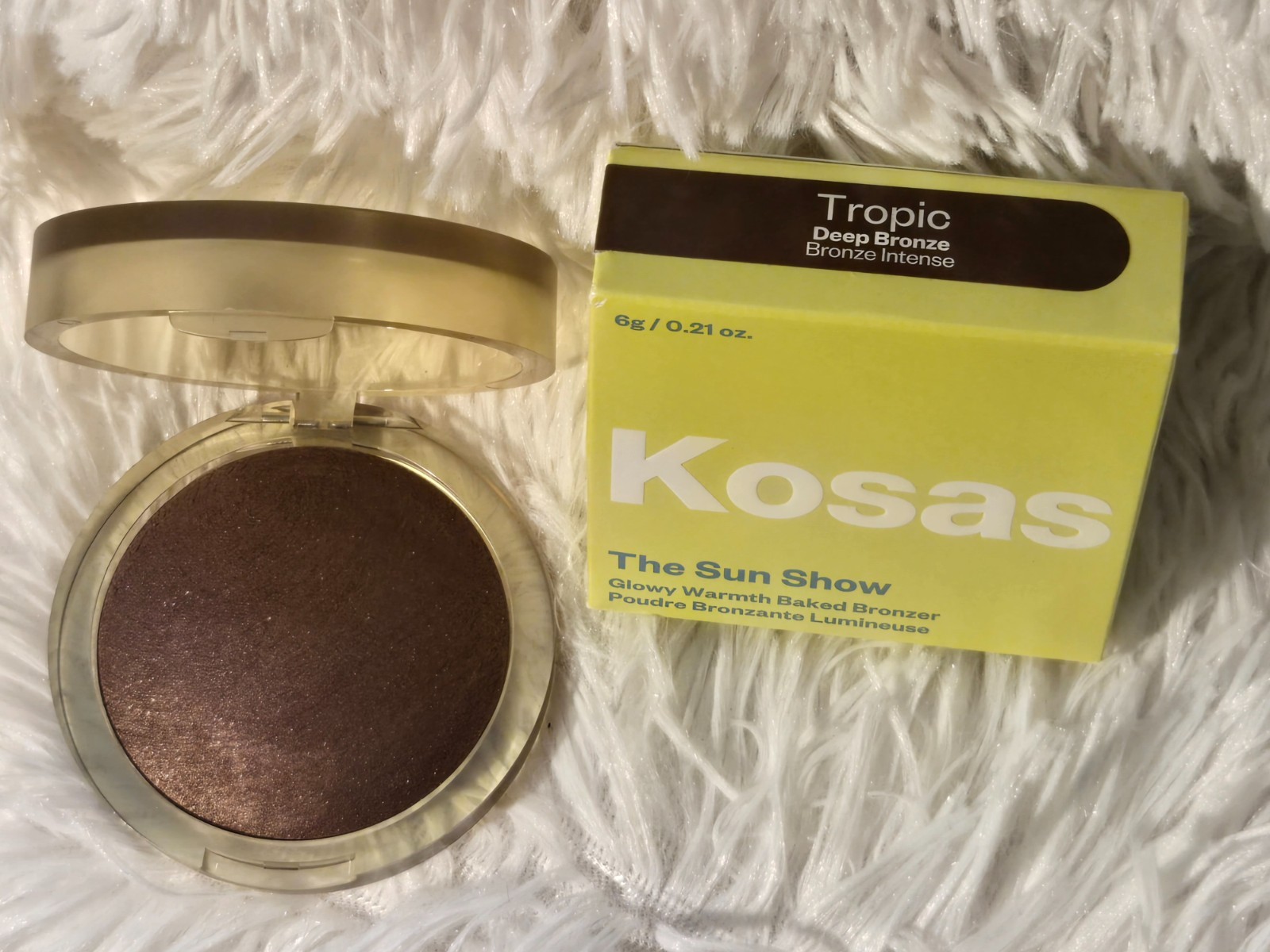 Kosas The Sun Show Glowy Warmth Baked Bronzer 6g Tropic - Deep Bronze