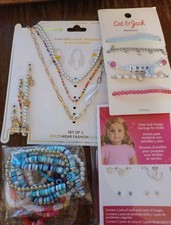 Mixed Lot Jewelry, Bracelets, Necklaces, AG Doll Earrings, Child Styles
