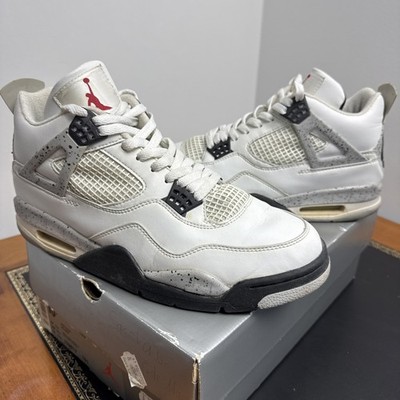 1999 Nike Air Jordan 4 IV White Cement Vintage OG 44,5 10,5