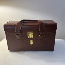 Genuine Brown Leather Camera Case With Strap