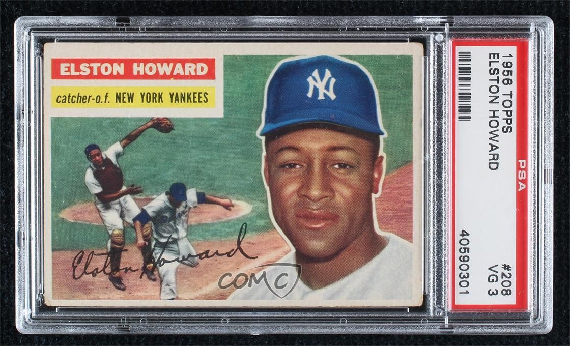 1956 Topps Elston Howard #208 PSA 3 17ku