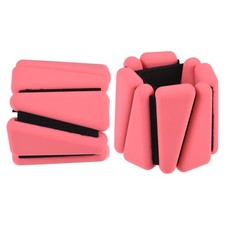 2pack Adjustable Wrist Ankle Weights 1Lb Each for Yoga Dance Aerobics Dark Pink