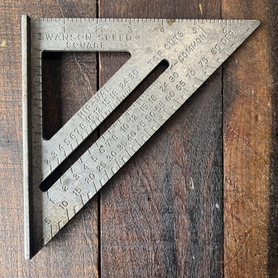 Swanson 7-Inch Vintage Speed Square Layout Tool (USA)