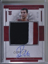 2016-17 Panini National Treasures Rookie 43/99 Paul Zipser #118 Patch Auto 3d3