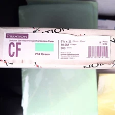 Imation CF-20 Green Carbonless Paper 20lb 8.5x11 Inch Paper 500 Sheets