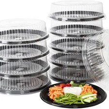 Avant Grub Heavy Duty, Recyclable 16 in. Serving Tray and Lid 10pk. Large, Bl...