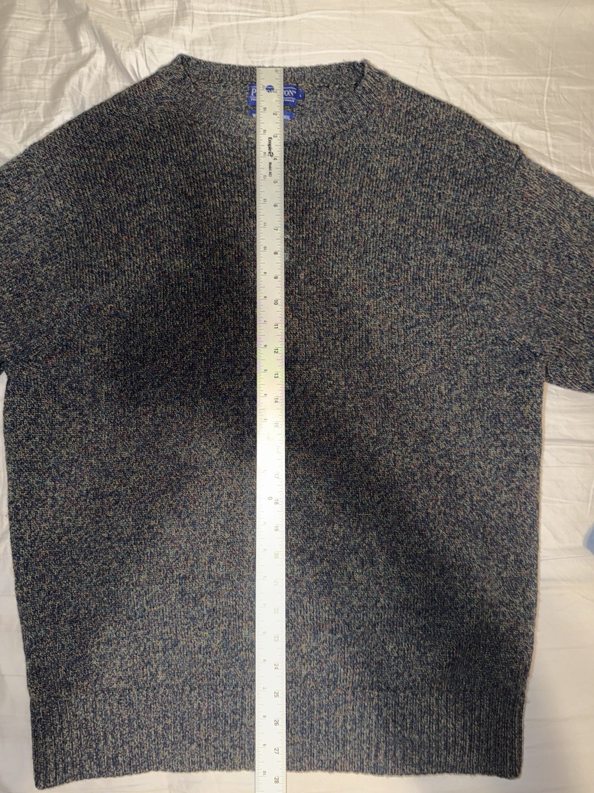 Pendleton Washable Wool Knit Pullover Sweater Blu… - image 2